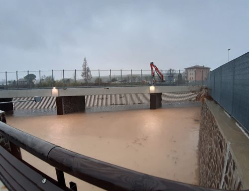 Vicenza flood retention basin at work (IT)